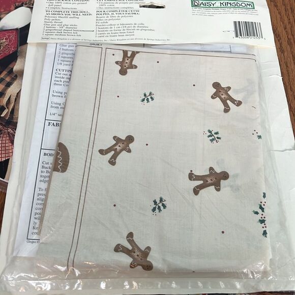 Daisy Kingdom Isabelle & Ginger Girl Doll Kits + patches & Iron On Transfer new - Picture 5 of 9